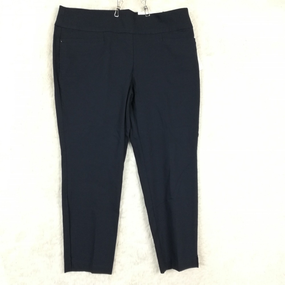 Christopher & Banks Womens Pants Signature Slimming Ankle Navy Petite 14P New